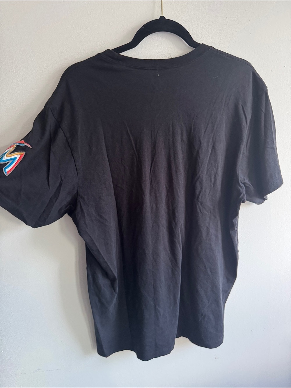 ’47 Brand Miami Marlins Embroidered Logo T-Shirt Black Size Large - Picture 8 of 8